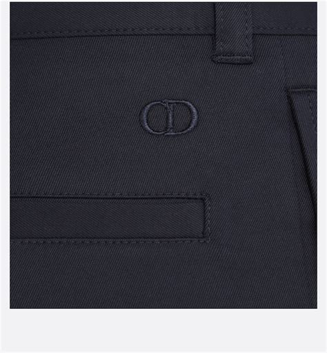 chino dior|Chinos Navy Blue Stretch Cotton Gabardine .